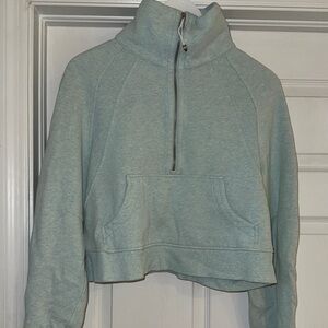 Lululemon Athletica Mint Green Scuba Half-Zip Hoodie